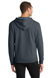 District Lightweight Fleece Hoodie - Heathered Navy Back