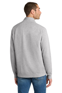 District Lightweight Fleece 1/4-Zip - Heathered Grey Back