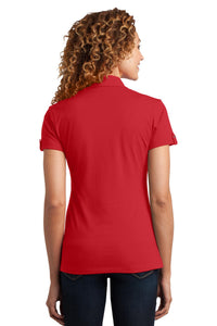 DISCONTINUED District Made Ladies Double Pocket Polo - Classic Red Back