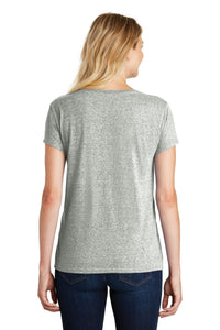 DISCONTINUED District  Women's Astro V-Neck Tee - Grey Astro Back