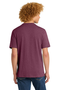 District Perfect Weight Tee - Heathered Loganberry Back