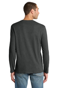 District  Perfect Weight Long Sleeve Tee - Heathered Charcoal Back