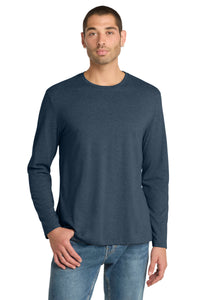 District  Perfect Weight Long Sleeve Tee - Heathered Navy