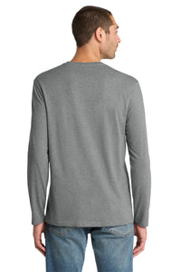 District  Perfect Weight Long Sleeve Tee - Heathered Steel Back