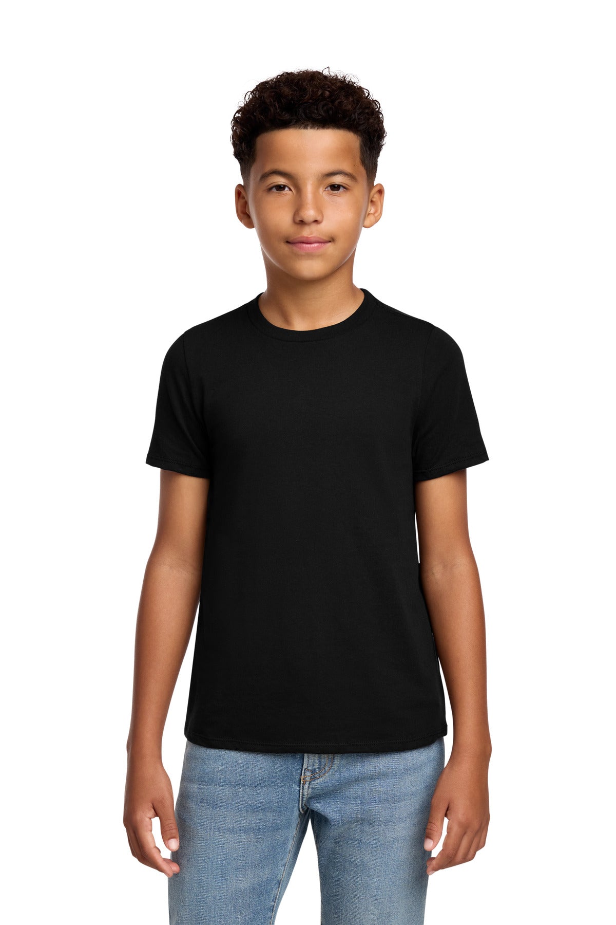 District Youth Perfect Blend CVC Tee DT108Y - Black