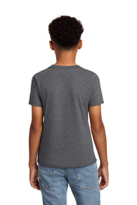 District Youth Perfect Blend CVC Tee DT108Y - Heathered Charcoal Back