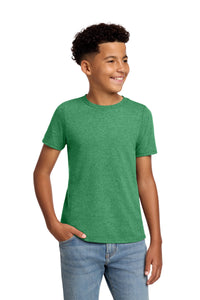District Youth Perfect Blend CVC Tee DT108Y - Heathered Kelly Green