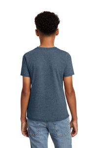 District Youth Perfect Blend CVC Tee DT108Y - Heathered Navy Back