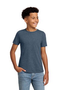 District Youth Perfect Blend CVC Tee DT108Y - Heathered Navy