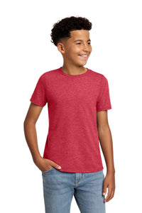 District Youth Perfect Blend CVC Tee DT108Y - Heathered Red