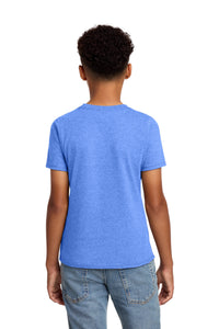 District Youth Perfect Blend CVC Tee DT108Y - Heathered Royal Back