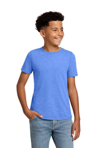 District Youth Perfect Blend CVC Tee DT108Y - Heathered Royal