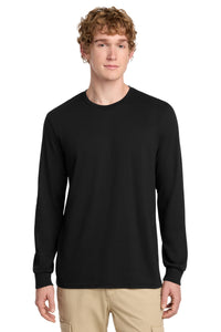 District Perfect Blend CVC Long Sleeve Tee DT109 - Black