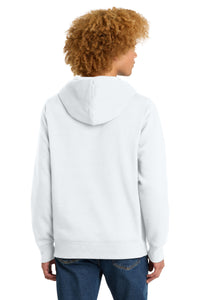 District  Perfect Weight  Fleece Hoodie DT1101 - Bright White Back