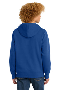 District  Perfect Weight  Fleece Hoodie DT1101 - Deep Royal Back