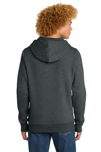 District  Perfect Weight  Fleece Hoodie DT1101 - Heathered Charcoal Back