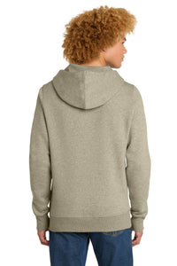 District  Perfect Weight  Fleece Hoodie DT1101 - Heathered Latte Back