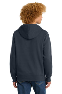 District  Perfect Weight  Fleece Hoodie DT1101 - New Navy Back