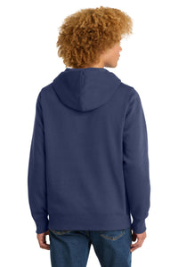 District  Perfect Weight  Fleece Hoodie DT1101 - Tanzanite Back