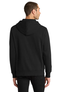 District  Perfect Weight  Fleece Full-Zip Hoodie DT1103 - Jet Black Back