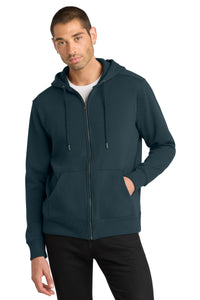 District  Perfect Weight  Fleece Full-Zip Hoodie DT1103 - New Navy