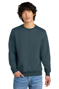 District Perfect Weight Fleece Crew DT1106 - Deep Steel Blue