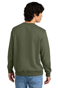 District Perfect Weight Fleece Crew DT1106 - Military Green Back
