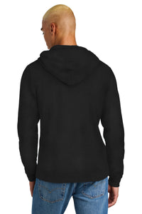District Perfect Tri Fleece Pullover Hoodie DT1300 - Black Back