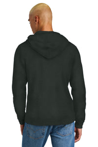 District Perfect Tri Fleece Pullover Hoodie DT1300 - Deepest Grey Back