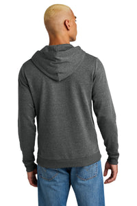District Perfect Tri Fleece Pullover Hoodie DT1300 - Heathered Charcoal Back
