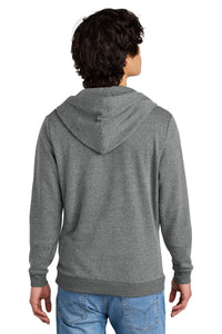 District Perfect Tri Fleece Full-Zip Hoodie DT1302 - Grey Frost Back