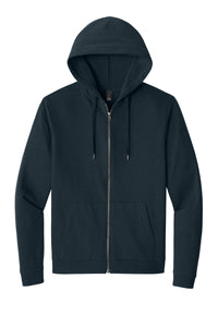 District Perfect Tri Fleece Full-Zip Hoodie DT1302 - New Navy