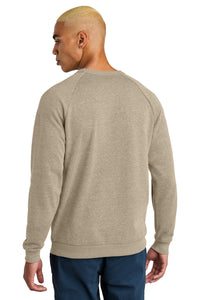 District Perfect Tri Fleece Crewneck Sweatshirt DT1304 - Desert Tan Heather Back
