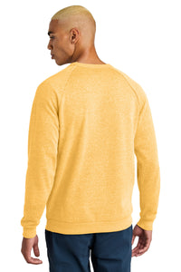 District Perfect Tri Fleece Crewneck Sweatshirt DT1304 - Ochre Yellow Heather Back