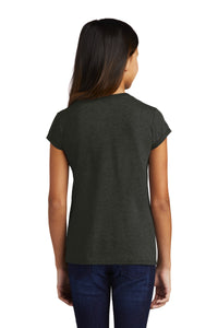 DISCONTINUED District  Girls Perfect Tri  Tee DT130YG - Black Frost Back