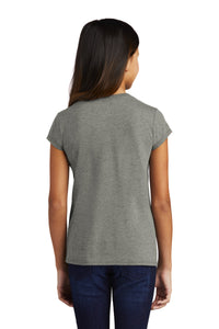 DISCONTINUED District  Girls Perfect Tri  Tee DT130YG - Grey Frost Back