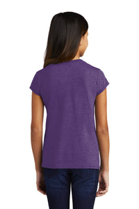 DISCONTINUED District  Girls Perfect Tri  Tee DT130YG - Purple Frost Back