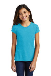 DISCONTINUED District  Girls Perfect Tri  Tee DT130YG - Turquoise Frost