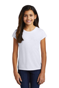DISCONTINUED District  Girls Perfect Tri  Tee DT130YG - White