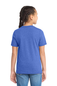 District  Youth Perfect Tri Tee - Royal Frost Back