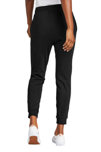 District Women's Perfect Tri Fleece Jogger DT1310 - Black Back