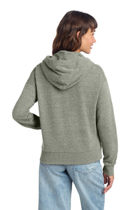 District Women's Perfect Tri Fleece 1/2-Zip Pullover DT1311 - Grey Frost Back