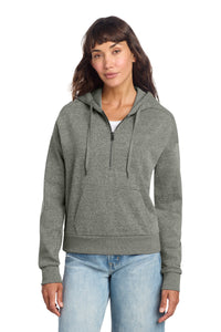District Women's Perfect Tri Fleece 1/2-Zip Pullover DT1311 - Heathered Charcoal