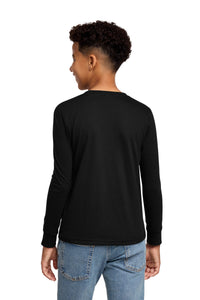 District Youth Perfect Tri Long Sleeve Tee DT132Y - Black Back