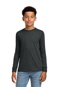 District Youth Perfect Tri Long Sleeve Tee DT132Y - Black Frost