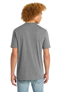 District   Perfect Tri V-Neck Tee - Grey Frost Back