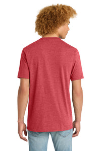 District   Perfect Tri V-Neck Tee - Red Frost Back