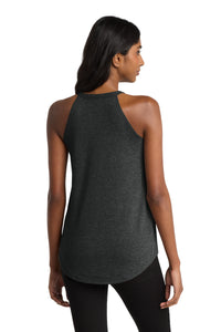 District   Women's Perfect Tri  Rocker Tank - Black Frost Back