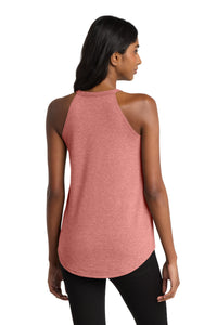 District   Women's Perfect Tri  Rocker Tank - Blush Frost Back