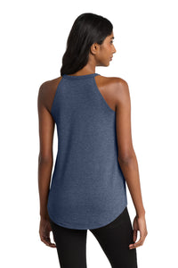District   Women's Perfect Tri  Rocker Tank - Navy Frost Back